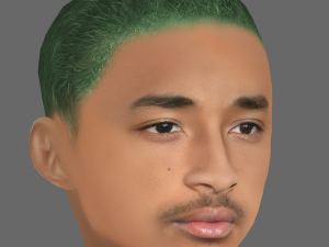 Jaden Smith Head - Low poly head for game Model 3D