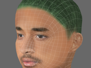 Jaden Smith Head - Low poly head for game Model 3D