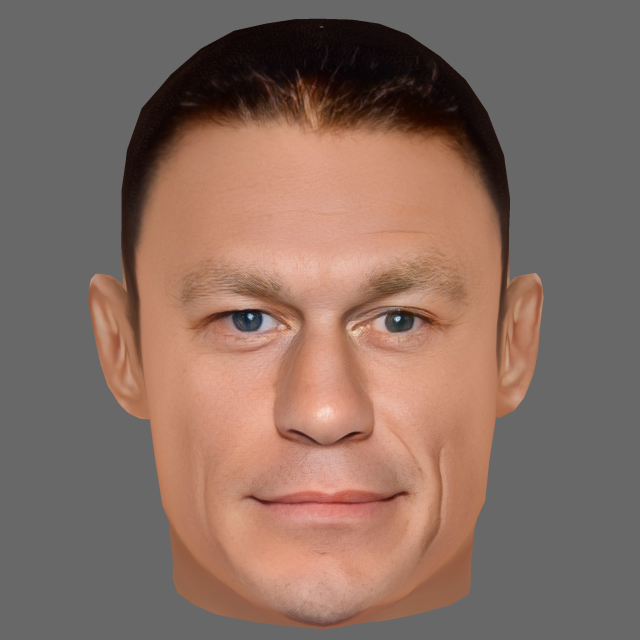 John Cena Head - Low poly head for game 3D Model .c4d .max .obj .3ds .fbx .stl .blend 