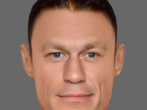 John Cena Head - Low poly head for game 3D Model