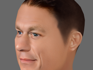 John Cena Head - Low poly head for game 3D Model