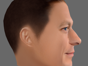 John Cena Head - Low poly head for game 3D Model