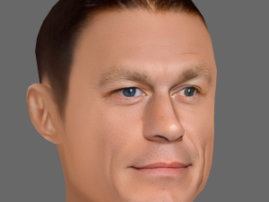 John Cena Head - Low poly head for game 3D Model
