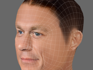 John Cena Head - Low poly head for game 3D Model