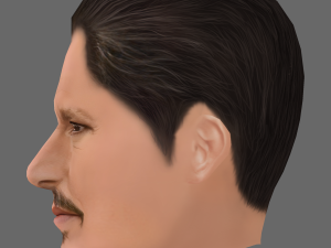 Johnny Depp Head - Low poly head for game 3D मॉडल