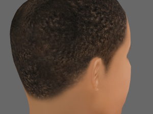 Kylian Mbappe Head - Low poly head for game 3D 模型