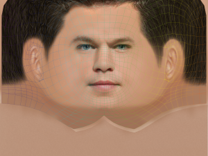 Matt Damon Head - Low poly head for game 3D 模型