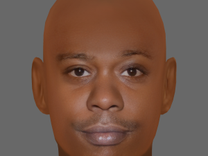 Dave Chappelle Head - Low poly head for game 3D Model