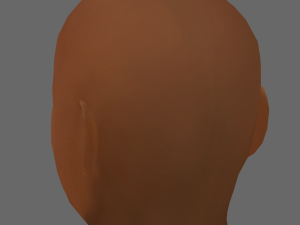 Dave Chappelle Head - Low poly head for game 3D Model