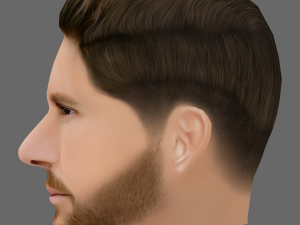 Lionel Messi Head - Low poly head for game Modelo 3D