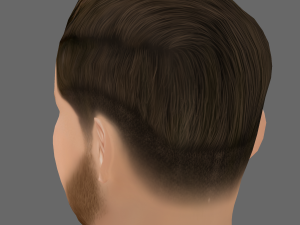 Lionel Messi Head - Low poly head for game Modelo 3D
