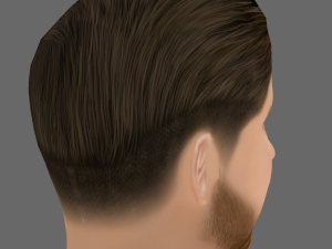 Lionel Messi Head - Low poly head for game Modelo 3D