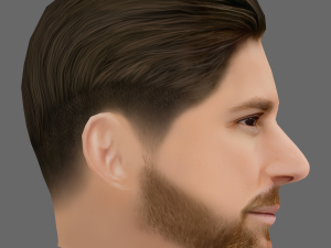 Lionel Messi Head - Low poly head for game Modelo 3D