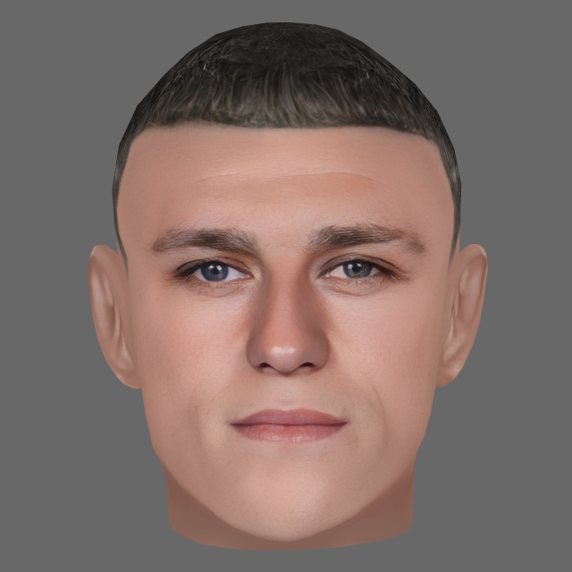 Phil Foden Head - Low poly head for game 3D Model .c4d .max .obj .3ds .fbx .stl .blend 