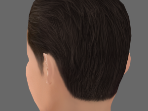 Robert Downey Jr Head - Low poly head for game Model 3D