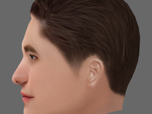 Robert Pattinson Head - Low poly head for game 3D Model