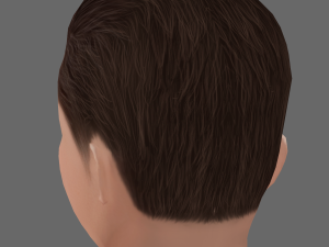 Robert Pattinson Head - Low poly head for game 3D Model