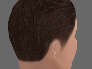 Robert Pattinson Head - Low poly head for game 3D Model