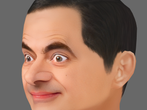 Rowan Atkinson Head - Low poly head for game 3Dモデル
