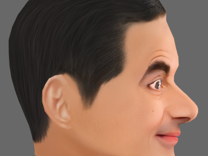 Rowan Atkinson Head - Low poly head for game 3Dモデル