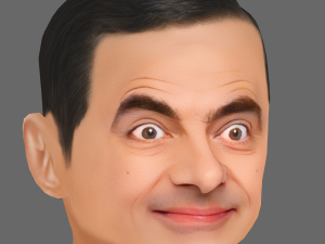 Rowan Atkinson Head - Low poly head for game 3Dモデル