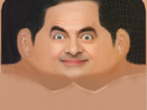 Rowan Atkinson Head - Low poly head for game 3Dモデル