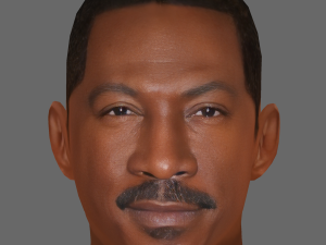 Eddie Murphy Head - Low poly head for game 3D Model