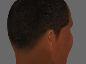 Eddie Murphy Head - Low poly head for game 3D Model