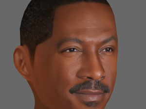 Eddie Murphy Head - Low poly head for game 3D Model