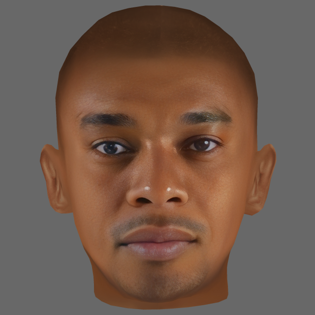 Fernandinho Head - Low poly head for game 3D Модель .c4d .max .obj .3ds .fbx .stl .blend