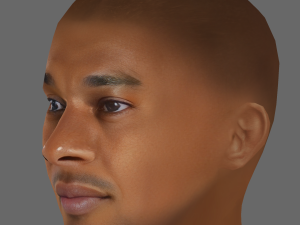 Fernandinho Head - Low poly head for game 3D Модель