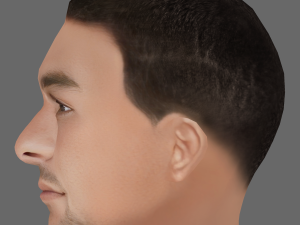 Ferran Torres Head - Low poly head for game Modelo 3D