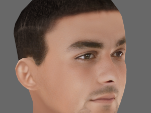 Ferran Torres Head - Low poly head for game Modelo 3D