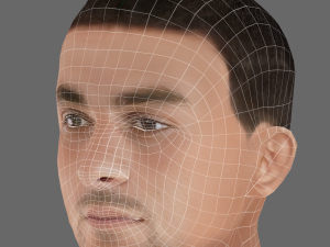 Ferran Torres Head - Low poly head for game Modelo 3D