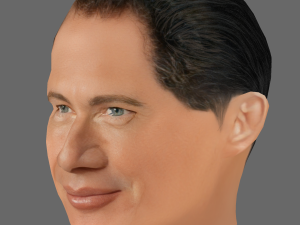 Garry Shandling Head - Low poly head for game 3D मॉडल