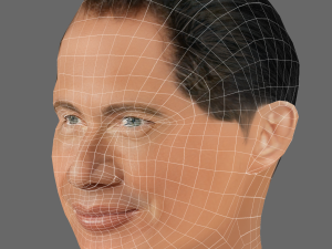 Garry Shandling Head - Low poly head for game 3D मॉडल