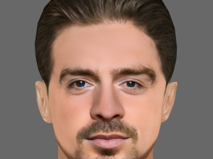 Jack Grealish Head - Low poly head for game 3D Model