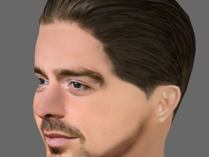 Jack Grealish Head - Low poly head for game Modelo 3D