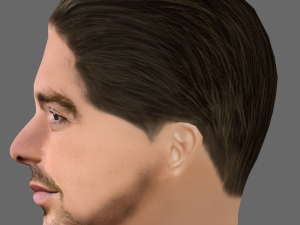 Jack Grealish Head - Low poly head for game Modelo 3D