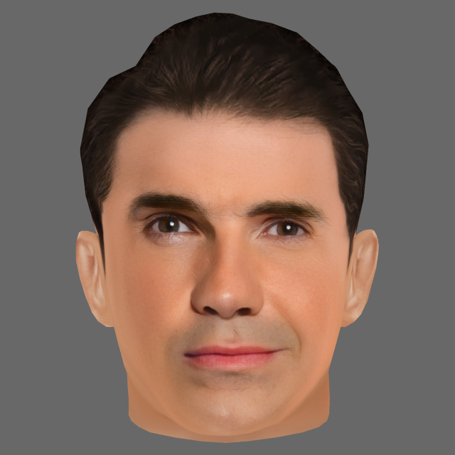 Jimmy Carr Head - Low poly head for game Modello 3D .c4d .max .obj .3ds .fbx .stl .blend 