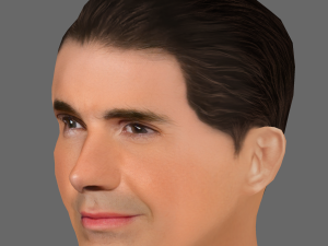 Jimmy Carr Head - Low poly head for game Modello 3D