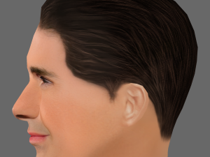 Jimmy Carr Head - Low poly head for game Modello 3D