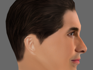 Jimmy Carr Head - Low poly head for game Modello 3D