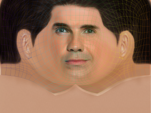 Jimmy Carr Head - Low poly head for game Modello 3D