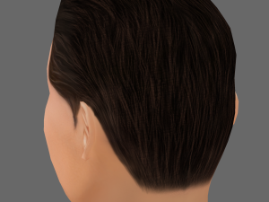 John Travolta Head - Low poly head for game 3D Model