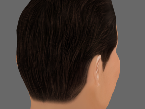 John Travolta Head - Low poly head for game 3D Model