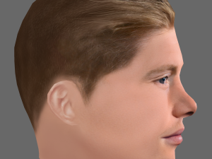 Kevin De Bruyne Head - Low poly head for game Model 3D