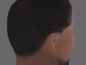 Kevin Hart Head - Low poly head for game 3D-Modell