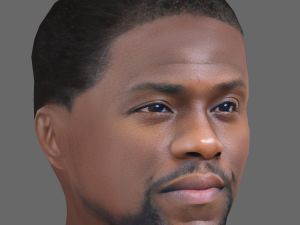 Kevin Hart Head - Low poly head for game 3D-Modell