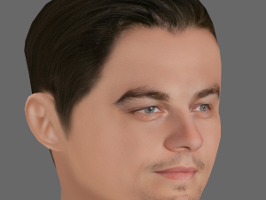 Leonardo DiCaprio Head - Low poly head for game 3Dモデル
